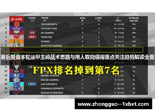 赛后复盘本轮法甲主帅战术思路与用人取向值得重点关注趋势解读全面